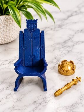 PLAYMOBIL - Blue Throne with Crown & Septor Set